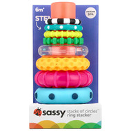 <img alt="Sassy, Stack of Circles, Ring Stacker, 6 Months+,  10 Piece Set" title="Sassy, Stack of Circles, Ring Stacker, 6 Months+,  10 Piece Set,037977807950"