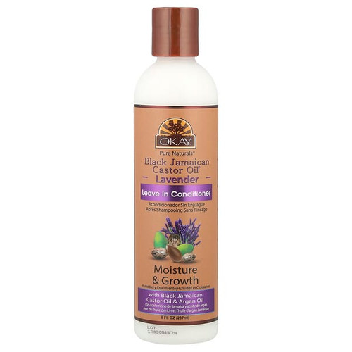 <img alt="Okay Pure Naturals, Black Jamaican Castor Oil , Leave in Conditioner, Lavender, 8 fl oz (237 ml)" title="Okay Pure Naturals, Black Jamaican Castor Oil , Leave in Conditioner, Lavender, 8 fl oz (237 ml),815166024285"