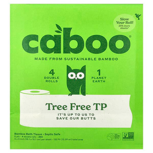 <img alt="Caboo, Tree Free TP, 4 Double Rolls" title="Caboo, Tree Free TP, 4 Double Rolls,628451738664"