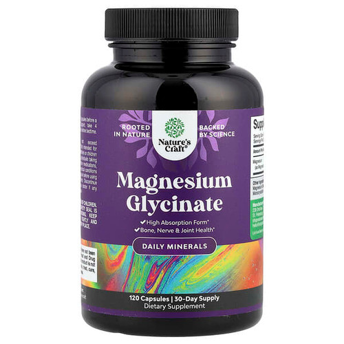 <img alt="Natures Craft, Magnesium Glycinate, 120 Capsules (125 mg per Capsule)" title="Natures Craft, Magnesium Glycinate, 120 Capsules (125 mg per Capsule),850057882070"