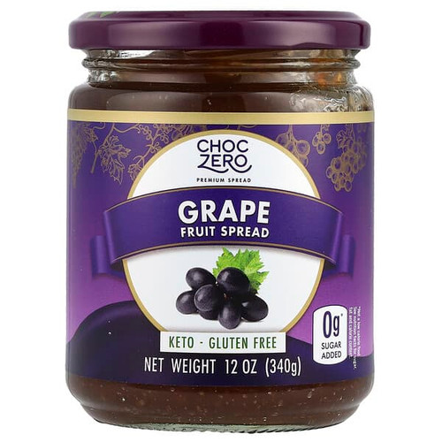 <img alt="ChocZero, Fruit Spread, Grape, 12 oz (340 g)" title="ChocZero, Fruit Spread, Grape, 12 oz (340 g),850035359600"