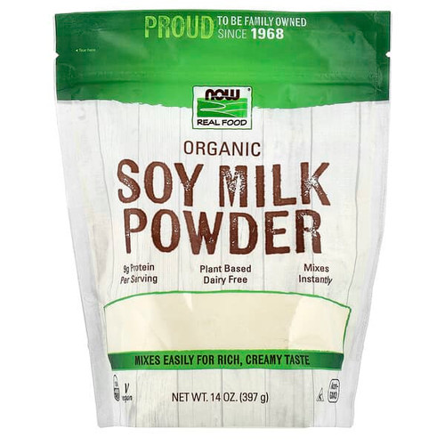 <img alt="Now Foods, Real Food, Organic Soy Milk Powder, 14 oz (397 g)" title="Now Foods, Real Food, Organic Soy Milk Powder, 14 oz (397 g),733739058362"