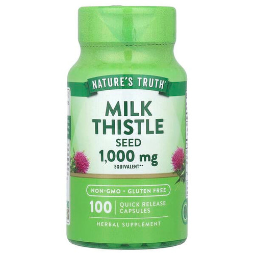 <img alt="Natures Truth, Milk Thistle Seed, 1,000 mg, 100 Quick Release Capsules" title="Natures Truth, Milk Thistle Seed, 1,000 mg, 100 Quick Release Capsules,840093101129"