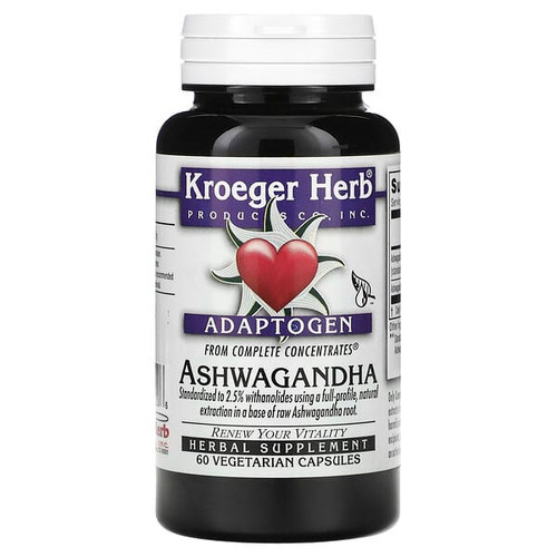 <img alt="Kroeger Herb Co, Ashwagandha, 60 Vegetarian Capsules (225 mg per Capsule)" title="Kroeger Herb Co, Ashwagandha, 60 Vegetarian Capsules (225 mg per Capsule),696916115206"