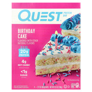 <img alt="Quest Nutrition, Protein Bar, Birthday Cake, 4 Bars, 2.12 oz (60 g) Each" title="Quest Nutrition, Protein Bar, Birthday Cake, 4 Bars, 2.12 oz (60 g) Each,888849006687"