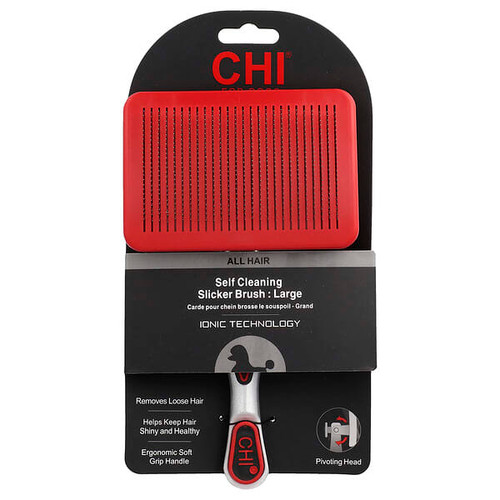 <img alt="CHI for Dogs, Self Cleaning Slicker Brush, For Dogs, Large, 1 Count" title="CHI for Dogs, Self Cleaning Slicker Brush, For Dogs, Large, 1 Count,742797775197"