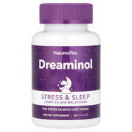 <img alt="NaturesPlus, Dreaminol, Stress & Sleep Complex with Melatonin, 60 Capsules" title="NaturesPlus, Dreaminol, Stress & Sleep Complex with Melatonin, 60 Capsules,097467475946"