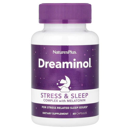 <img alt="NaturesPlus, Dreaminol, Stress & Sleep Complex with Melatonin, 60 Capsules" title="NaturesPlus, Dreaminol, Stress & Sleep Complex with Melatonin, 60 Capsules,097467475946"