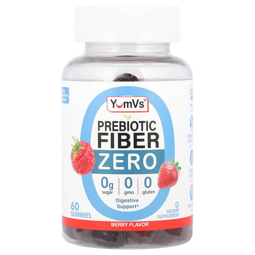 <img alt="YumVs, Zero Prebiotic Fiber Gummies, Berry, 60 Gummies" title="YumVs, Zero Prebiotic Fiber Gummies, Berry, 60 Gummies,810048610327"