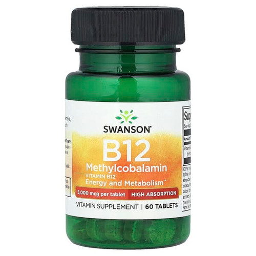 <img alt="Swanson Vitamins, Vitamin B12 Methylcobalamin, 5,000 mcg, 60 Tablets" title="Swanson Vitamins, Vitamin B12 Methylcobalamin, 5,000 mcg, 60 Tablets,087614021225"