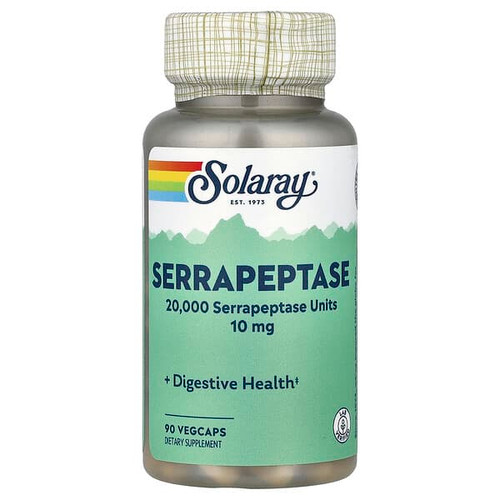 <img alt="Solaray, Serrapeptase, 10 mg, 90 VegCaps" title="Solaray, Serrapeptase, 10 mg, 90 VegCaps,076280127195"