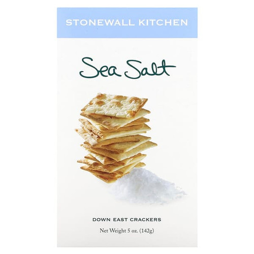 <img alt="Stonewall Kitchen, Down East Crackers, Sea Salt, 5 oz (142 g)" title="Stonewall Kitchen, Down East Crackers, Sea Salt, 5 oz (142 g),711381030943"