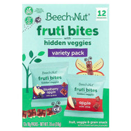 <img alt="Beech-Nut, Fruti Bites with Hidden Veggies, Variety Pack, 12 Packs, 0.63 oz (18 g) Each" title="Beech-Nut, Fruti Bites with Hidden Veggies, Variety Pack, 12 Packs, 0.63 oz (18 g) Each,052200041581"