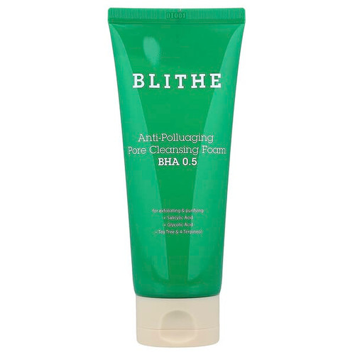 <img alt="Blithe, Anti-Polluaging Pore Cleansing Foam, BHA 0.5, 5.07 fl oz (150 ml)" title="Blithe, Anti-Polluaging Pore Cleansing Foam, BHA 0.5, 5.07 fl oz (150 ml),8809501660872"