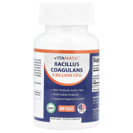<img alt="Vitamatic, Bacillus Coagulans, 5 Billion CFU, 60 Vegetable Capsules" title="Vitamatic, Bacillus Coagulans, 5 Billion CFU, 60 Vegetable Capsules,810078473329"