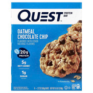 <img alt="Quest Nutrition, Protein Bar, Oatmeal Chocolate Chip, 4 Bars, 2.12 oz (60 g) Each" title="Quest Nutrition, Protein Bar, Oatmeal Chocolate Chip, 4 Bars, 2.12 oz (60 g) Each,888849005178"