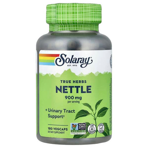 <img alt="Solaray, True Herbs, Nettle, 180 VegCaps (450 mg per Capsule)" title="Solaray, True Herbs, Nettle, 180 VegCaps (450 mg per Capsule),076280014129"