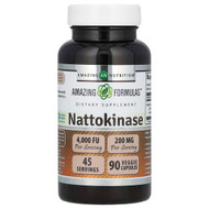 <img alt="Amazing Nutrition, Nattokinase, 90 Veggie Capsules (100 mg per Capsule)" title="Amazing Nutrition, Nattokinase, 90 Veggie Capsules (100 mg per Capsule),810180021678"