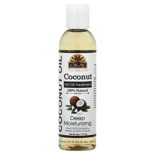 <img alt="Okay Pure Naturals, Coconut Hot Oil Treatment, Deep Moisturizing, 6 oz (177 ml)" title="Okay Pure Naturals, Coconut Hot Oil Treatment, Deep Moisturizing, 6 oz (177 ml),810367017173"