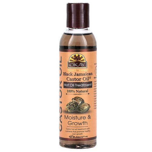 <img alt="Okay Pure Naturals, Black Jamaican Castor Oil, Hot Oil Treatment, 6 oz (177 ml)" title="Okay Pure Naturals, Black Jamaican Castor Oil, Hot Oil Treatment, 6 oz (177 ml),810367017180"