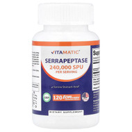 <img alt="Vitamatic, Serrapeptase, 120 DRcaps Hypromellose Capsules (120,000 SPU per Capsule)" title="Vitamatic, Serrapeptase, 120 DRcaps Hypromellose Capsules (120,000 SPU per Capsule),810078473947"