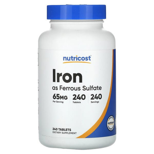<img alt="Nutricost, Iron, 65 mg, 240 Tablets" title="Nutricost, Iron, 65 mg, 240 Tablets,810014672700"