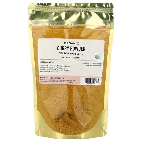 <img alt="Pure Indian Foods, Organic Curry Powder, Seasoning Blend, 8 oz (226 g)" title="Pure Indian Foods, Organic Curry Powder, Seasoning Blend, 8 oz (226 g),797734506839"