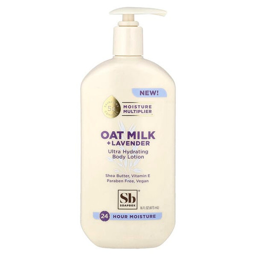 <img alt="Soapbox, Ultra Hydrating Body Lotion, Oat Milk + Lavender, 16 fl oz (473 ml)" title="Soapbox, Ultra Hydrating Body Lotion, Oat Milk + Lavender, 16 fl oz (473 ml),850034069791"