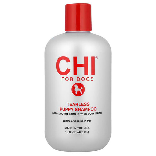 <img alt="CHI for Dogs, Tearless Puppy Shampoo, For Dogs, 16 fl oz (473 ml)" title="CHI for Dogs, Tearless Puppy Shampoo, For Dogs, 16 fl oz (473 ml),742797773346"