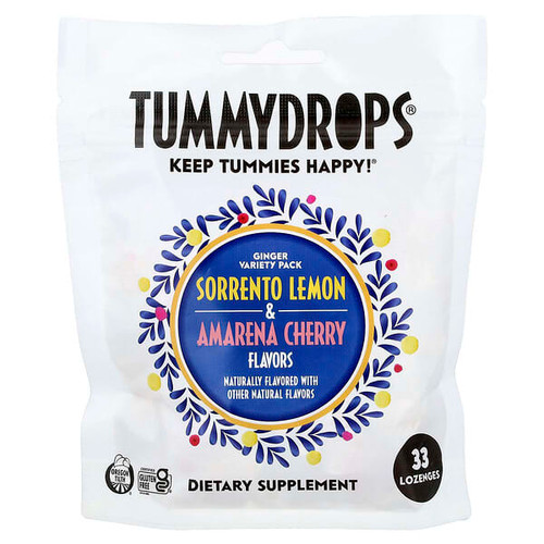 <img alt="Tummydrops, Ginger Variety Pack, Sorrento Lemon & Amarena Cherry, 33 Lozenges" title="Tummydrops, Ginger Variety Pack, Sorrento Lemon & Amarena Cherry, 33 Lozenges,850573003768"