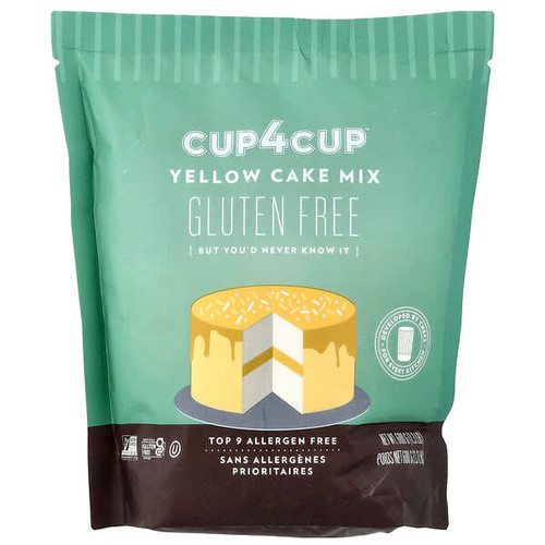 <img alt="Cup4Cup, Yellow Cake Mix, Gluten Free, 1.31 lb (600 g)" title="Cup4Cup, Yellow Cake Mix, Gluten Free, 1.31 lb (600 g),859216003318"
