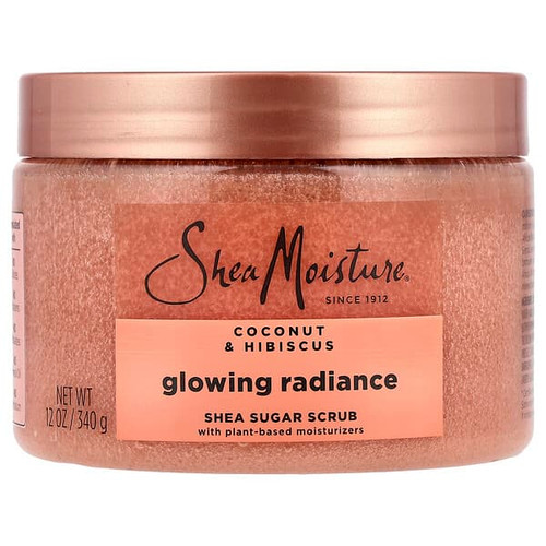 <img alt="SheaMoisture, Glowing Radiance Shea Sugar Scrub, Coconut & Hibiscus, 12 oz (340 g)" title="SheaMoisture, Glowing Radiance Shea Sugar Scrub, Coconut & Hibiscus, 12 oz (340 g),764302026464"