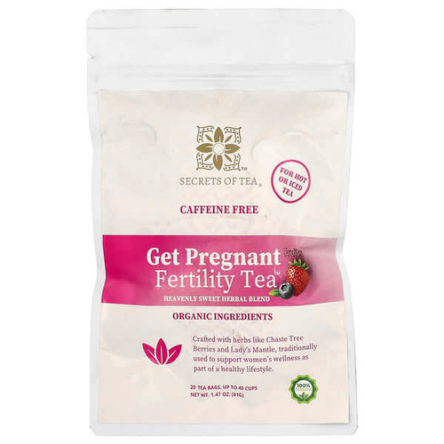 <img alt="Secrets of Tea, Get Pregnant Fertility Fruits Tea, Caffeine Free, 20 Tea Bags, 1.47 oz (41 g)" title="Secrets of Tea, Get Pregnant Fertility Fruits Tea, Caffeine Free, 20 Tea Bags, 1.47 oz (41 g),850302006879"