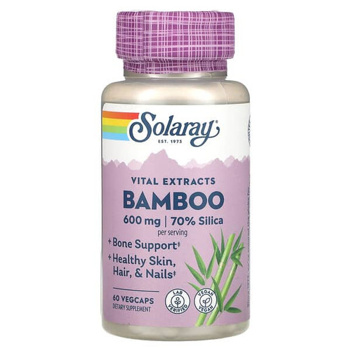 <img alt="Solaray, Vital Extracts, Bamboo, 60 VegCaps (300 mg per VegCap)" title="Solaray, Vital Extracts, Bamboo, 60 VegCaps (300 mg per VegCap),076280030754"