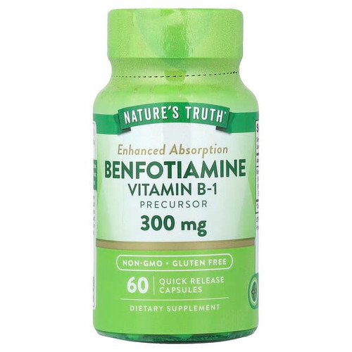 <img alt="Natures Truth, Benfotiamine, 300 mg, 60 Quick Release Capsules" title="Natures Truth, Benfotiamine, 300 mg, 60 Quick Release Capsules,840093120199"