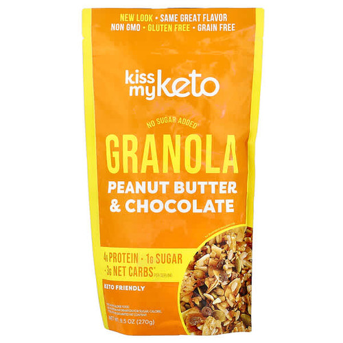 <img alt="Kiss My Keto, Granola, Peanut Butter & Chocolate , 9.5 oz (270 g)" title="Kiss My Keto, Granola, Peanut Butter & Chocolate , 9.5 oz (270 g),850011143766"