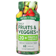 <img alt="Natures Truth, Daily Fruit & Veggies +, 60 Capsules" title="Natures Truth, Daily Fruit & Veggies +, 60 Capsules,840093110756"