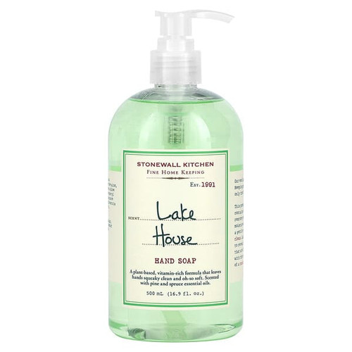 <img alt="Stonewall Kitchen, Hand Soap, Lake House, 16.9 fl oz (500 ml)" title="Stonewall Kitchen, Hand Soap, Lake House, 16.9 fl oz (500 ml),711381324530"