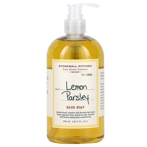<img alt="Stonewall Kitchen, Hand Soap, Lemon Parsley, 16.9 fl oz (500 ml)" title="Stonewall Kitchen, Hand Soap, Lemon Parsley, 16.9 fl oz (500 ml),711381022474"