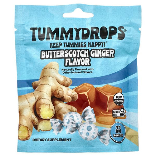 <img alt="Tummydrops, Butterscotch Ginger, 33 Lozenges" title="Tummydrops, Butterscotch Ginger, 33 Lozenges,850573003799"