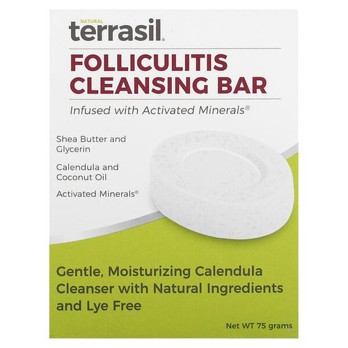 <img alt="Terrasil, Folliculitis Cleansing Bar, 75 g" title="Terrasil, Folliculitis Cleansing Bar, 75 g,850031804067"