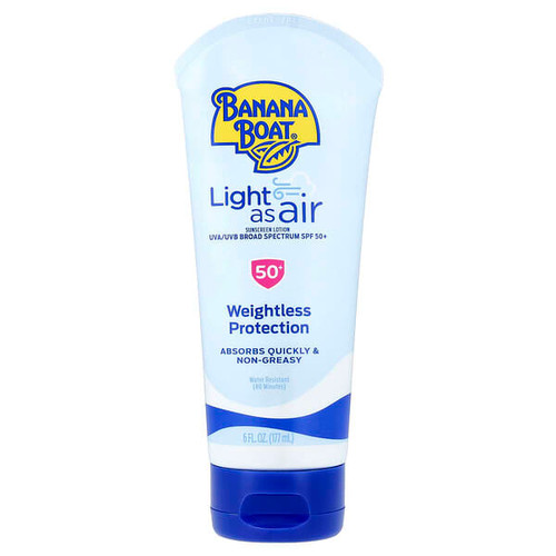 <img alt="Banana Boat, Light As Air, Sunscreen Lotion, SPF 50+, 6 fl oz (177 ml)" title="Banana Boat, Light As Air, Sunscreen Lotion, SPF 50+, 6 fl oz (177 ml),079656032468"