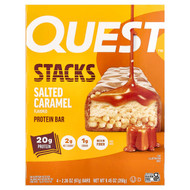 <img alt="Quest Nutrition, Stacks, Protein Bar, Salted Caramel, 4 Bars, 2.36 oz (67 g) Each" title="Quest Nutrition, Stacks, Protein Bar, Salted Caramel, 4 Bars, 2.36 oz (67 g) Each,888849018321"