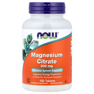 <img alt="Now Foods, Magnesium Citrate, 200 mg, 100 Tablets" title="Now Foods, Magnesium Citrate, 200 mg, 100 Tablets,733739012906"