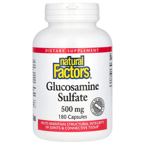 <img alt="Natural Factors, Glucosamine Sulfate, 500 mg, 180 Capsules" title="Natural Factors, Glucosamine Sulfate, 500 mg, 180 Capsules,068958026565"