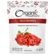 <img alt="Organic Traditions, Goji Berries, 8 oz (227 g)" title="Organic Traditions, Goji Berries, 8 oz (227 g),627733002547"