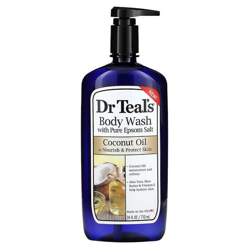 <img alt="Dr. Teals, Body Wash With Pure Epsom Salt, Coconut Oil, 24 fl oz (710 ml)" title="Dr. Teals, Body Wash With Pure Epsom Salt, Coconut Oil, 24 fl oz (710 ml),811068015857"