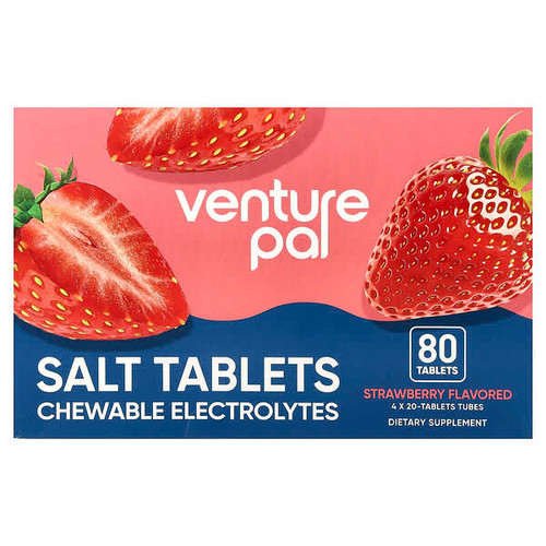<img alt="Venture Pal, Salt Tablets Chewable Electrolytes, Strawberry, 80 Tablets" title="Venture Pal, Salt Tablets Chewable Electrolytes, Strawberry, 80 Tablets,850049663533"