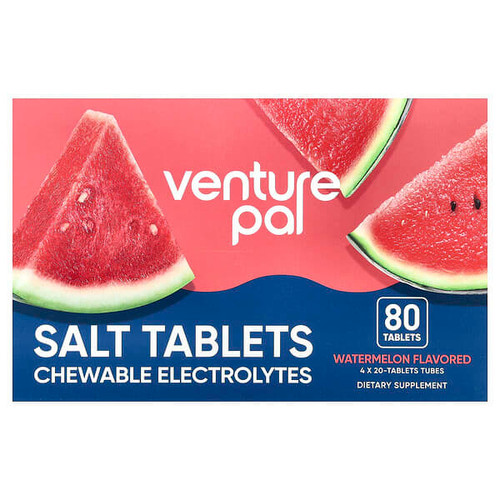 <img alt="Venture Pal, Salt Tablets, Chewable Electrolytes, Watermelon, 80 Tablets" title="Venture Pal, Salt Tablets, Chewable Electrolytes, Watermelon, 80 Tablets,850049663663"