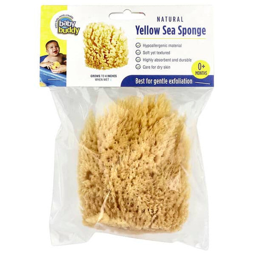 <img alt="Baby Buddy, Natural Yellow Sea Bath Sponge, 0+ Months, 1 Sponge" title="Baby Buddy, Natural Yellow Sea Bath Sponge, 0+ Months, 1 Sponge,047414004033"